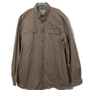 Carhartt Men's Original Fit Shirt Brown Size XL Tall